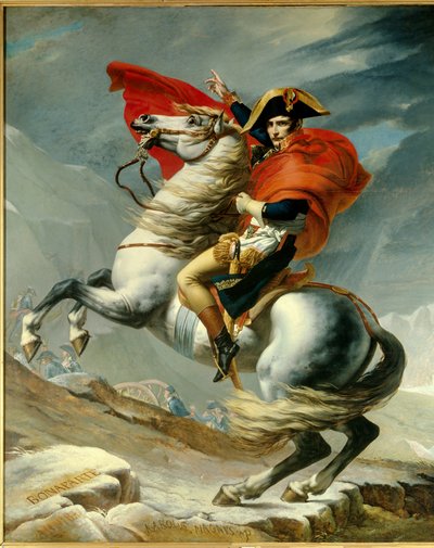 Le Premier Consul Napoléon Bonaparte (1769-1821) franchissant les Alpes au col du Grand-Saint-Bernard en mai 1800 - Georges Rouget