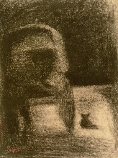 Carrosse et Chien, vers 1882-84 - Georges Seurat