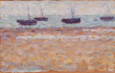 Quatre bateaux à Grandcamp - Georges Seurat