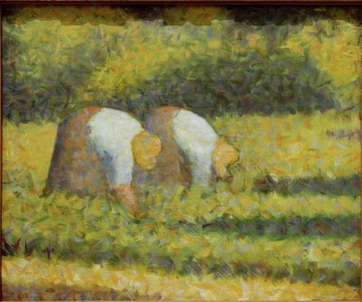 Paysannes au travail - Georges Seurat