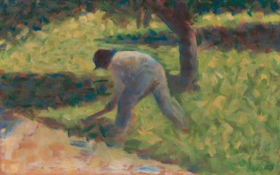 Paysanne avec une houe - Georges Seurat