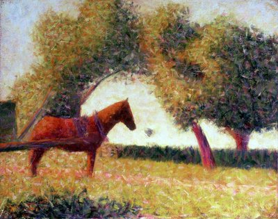 Le cheval harnaché, 1883 - Georges Seurat