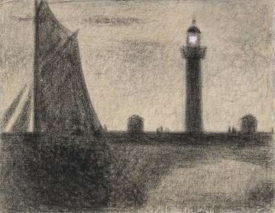Le phare de Honfleur, 1886 - Georges Seurat