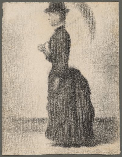 Femme marchant avec une ombrelle (étude pour La Grande Jatte) - Georges Seurat