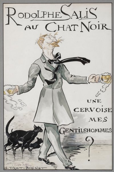 Rodolphe Salis au Chat Noir - Georges Tiret Bognet