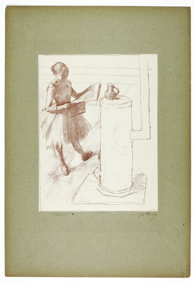 Danseuse près du poêle - Georges William Thornley