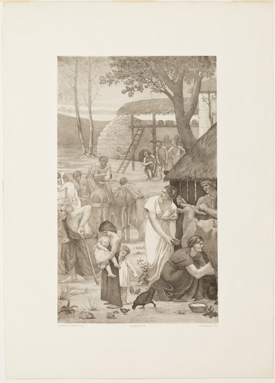 Vie pastorale de sainte Geneviève (panneau de droite) - Georges William Thornley