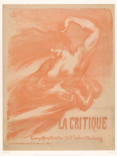 Femme nue avec cheveux lâchés et draperie - Georges d
