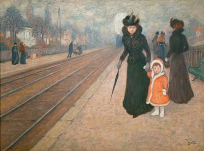La gare de banlieue - Georges d Espagnat