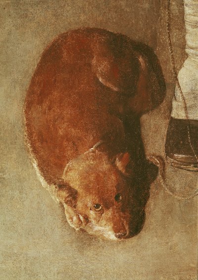 Le joueur de vielle avec son chien, c.1620 (détail) - Georges de La Tour