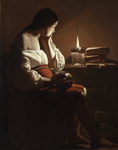 La Madeleine à la flamme fumante - Georges de La Tour
