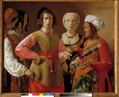 La diseuse de bonne aventure Peinture de Georges de La Tour (1593-1652) vers 1630, Dim. 1,01x1,23 m New York. Metropolitan Museum - Georges de La Tour