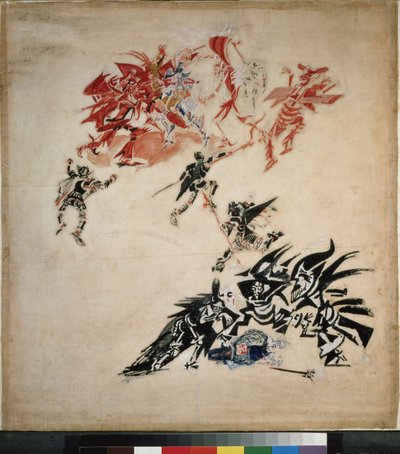 Composition pour la pièce de théâtre Signor Formica par E.T.A. Hoffmann, 1922 - Georgy Bogdanovich Yakulov