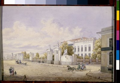 La grande rue Loubianka à Moscou - Georgi Filippovich Baranovsky