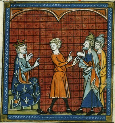 Bannissement des Juifs, extrait des Chroniques de France ou de St Denis, 14e siècle (22702885262) - Georgia Levan Ramishvili from Tbilisi