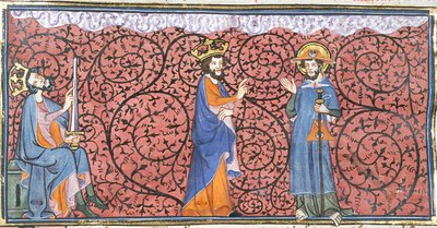 Les visions de Charlemagne de la Voie lactée et de Jacques, extraites des Chroniques de France ou de St Denis, 14e siècle (22690449466) - Georgia Levan Ramishvili from Tbilisi
