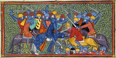 Charles Martel à la bataille de Tours, Grandes Chroniques de France (27686528435) - Georgia Levan Ramishvili from Tbilisi