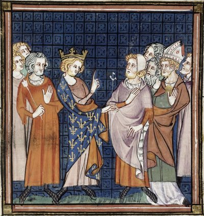 Conseil de Reims, Grandes chroniques de France, Royal 16 G VI f.258, c. 1332-1350 (22093699984) - Georgia Levan Ramishvili from Tbilisi