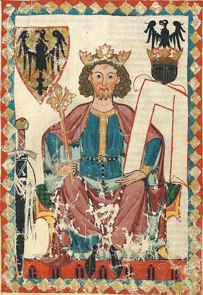 Henri VI, empereur romain, Codex Manesse, ~1305-15 (34178450532) - Georgia Levan Ramishvili from Tbilisi