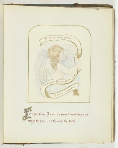 Sans titre [chérubin avec texte religieux], 185568 - Georgina Cowper