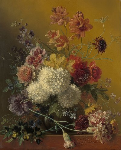 Nature morte de fleurs - Georgius Jacobus Johannes van Os
