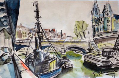 La Seine à Paris 1948 - Gerald Bloncourt