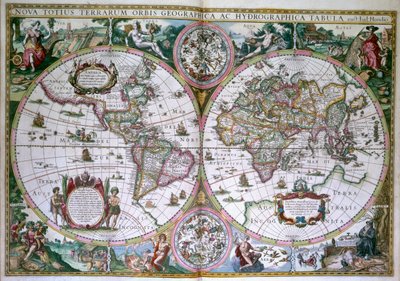 Carte du Monde. Nova Totius Terrarum Orbis - Gerard (after) Mercator