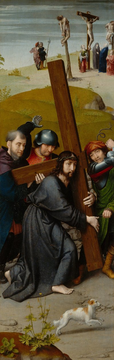 Le Christ portant la croix, avec la Crucifixion, c.1510 - Gerard David