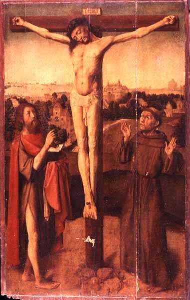 Christ en Croix entre Saint Jean et Saint François - Gerard David