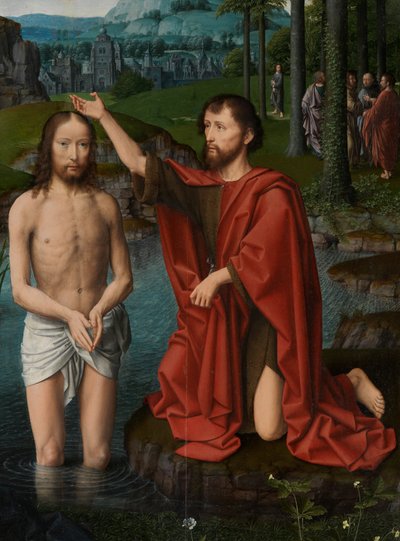 Baptême du Christ, vers 1502-08 (panneau central, détail) - Gerard David