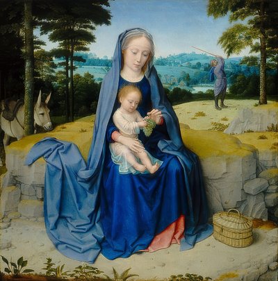 Repos pendant la fuite en Égypte. Vers 1510 - Gerard David