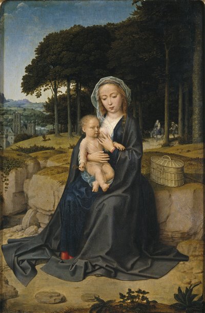 Repos pendant la fuite en Égypte - Gerard David