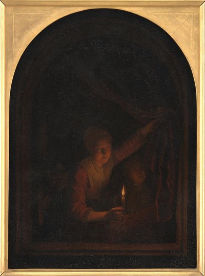 Fille avec une bougie - Gerrit Dou