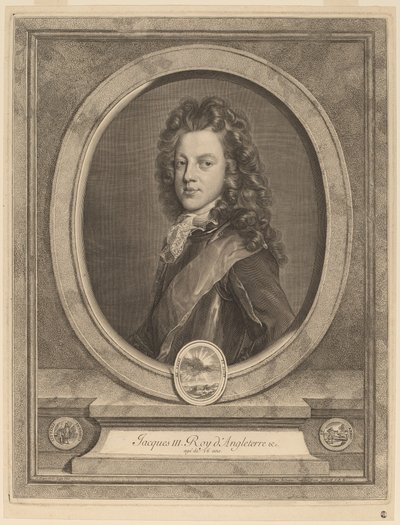 Jacques III, prince de Galles - Gerard Edelinck after François de Troy