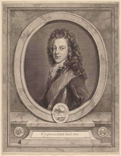 James III, prince de Galles - Gerard Edelinck after François de Troy