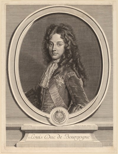 Louis, duc de Bourgogne - Gerard Edelinck after François de Troy