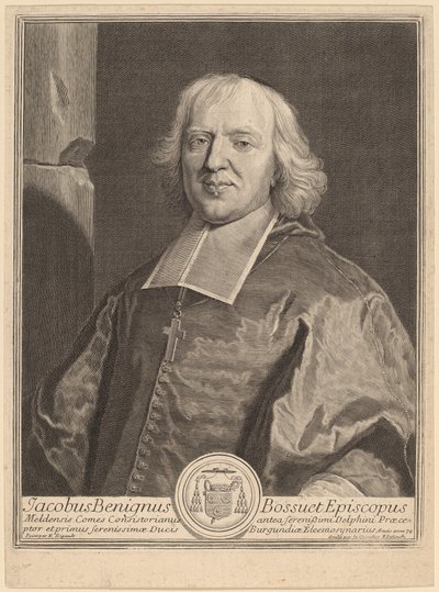 Jacques Bénigne Bossuet - Gerard Edelinck after Hyacinthe Rigaud