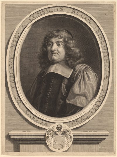 Pierre de Carcavy - Gerard Edelinck after Louis Testelin