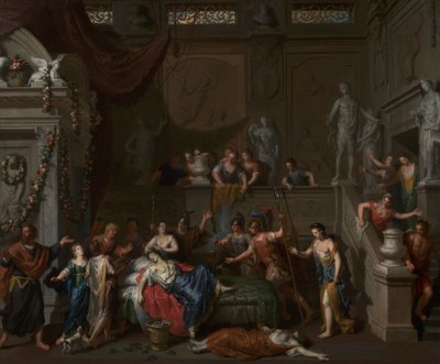 La mort de Cléopâtre, c.1700-10 - Gerard Hoet