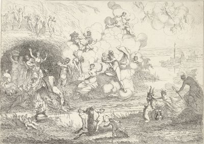 Mercure donne Bacchus aux nymphes (La vie des Bacchantes) - Gerard Melder
