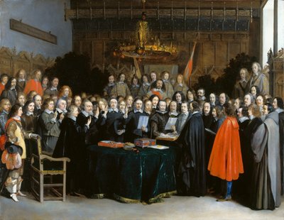 La ratification du traité de Münster, 1648 - Gerard Ter Borch the Younger