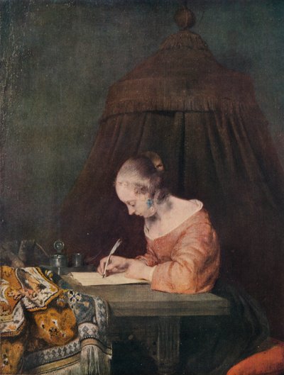 Femme écrivant une lettre, c1655, 1938 - Gerard Terborch II
