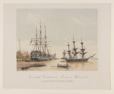 Corvette Z.M. Urania et vaisseau de ligne Z.M. Kortenaert - Gerard Voorduin