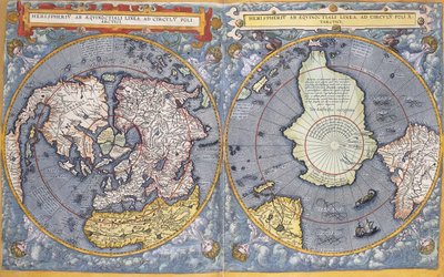 Pôles Nord et Sud, 1593 - Gerard de Jode