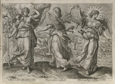 Les anges Taedkiel, Piel et Mittaron - Gerard de Jode