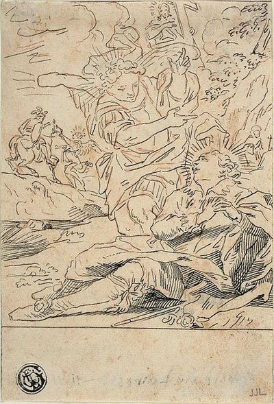 Ange apparaissant à un saint - Gerard de Lairesse
