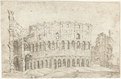 Extérieur des ruines du Colisée, Rome - Gerard ter Borch