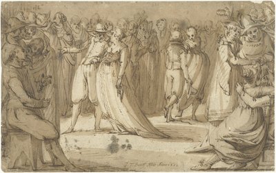 Scène de fête (Bal italien) - Gerard ter Borch