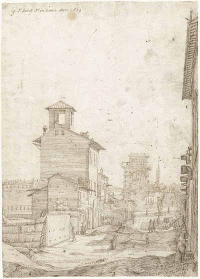 Vue de la Via Panisperna vers la Santa Maria Maggiore, Rome - Gerard ter Borch