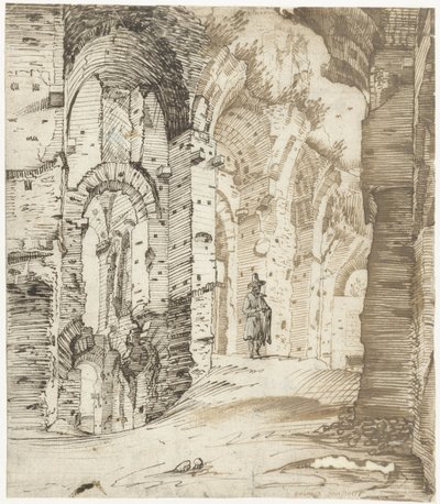 Ruines des sous-structures du palais de Septime Sévère, Rome - Gerard ter Borch
